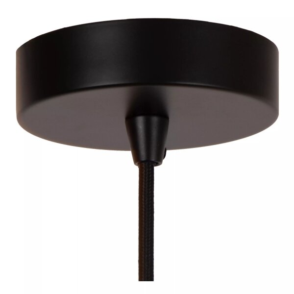 Elegante Hängelampe Metall Schwarz Gold E27 Ø40 rund