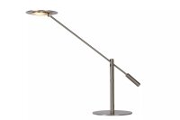 LED Schreibtischlampe Metall in Chrom 50 cm beweglich