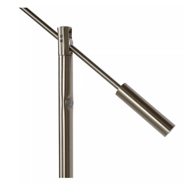 LED Stehlampe Metall 140 cm 3000 K flexibel in Chrom