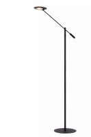 LED Stehlampe Metall 140 cm 3000 K 9 W flexibel Schwarz