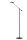 LED Stehlampe Metall 140 cm 3000 K 9 W flexibel Schwarz