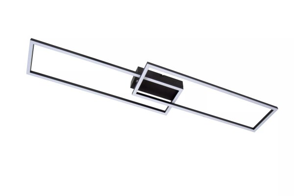 LED Deckenlampe Aluminium Schwarz 2700-4000 K flach