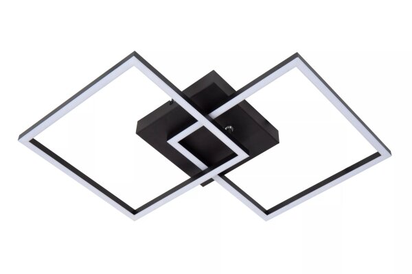 LED Deckenlampe Schwarz B:41 cm 23 W 2700-4000 K flach