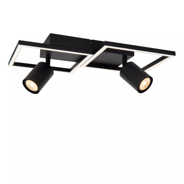 LED Deckenlampe Schwarz L:40 cm GU10 Strahler flexibel
