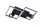 LED Deckenlampe Schwarz L:40 cm GU10 Strahler flexibel