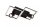 LED Deckenlampe Schwarz L:40 cm GU10 Strahler flexibel