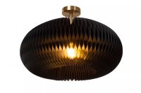 Deckenlampe Papier Gold Schwarz Ø52 cm rund E27...