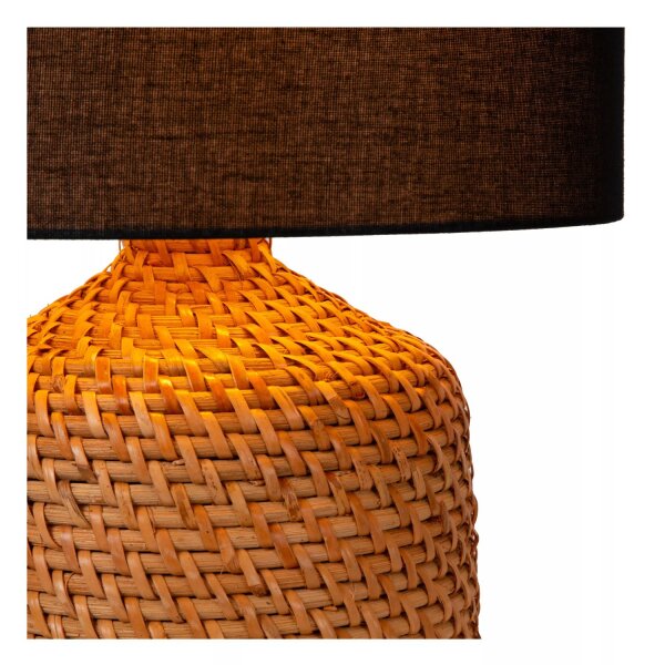 Blendarme Tischleuchte Stoff Rattan 50 cm E27 Modern