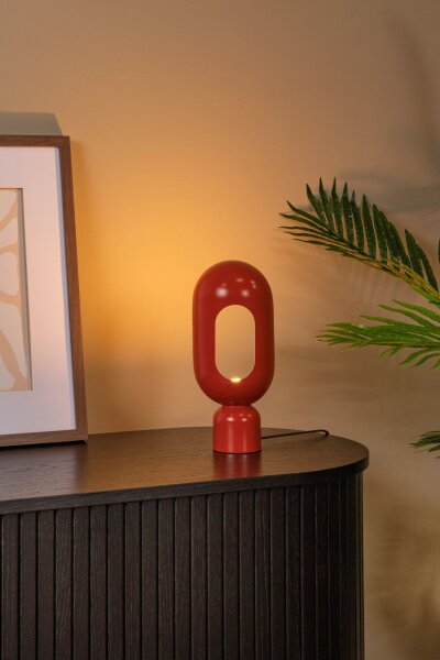 Dekorative Tischlampe Modern 30 cm klein E27 Terrakotta