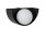 Wandlampe Glaskugel Metall Schwarz Weiß G9 blendarm