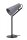 Tischlampe Filz Metall Modern Schwarz Grau E14 51,5 cm