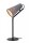 Tischlampe Filz Metall Modern Schwarz Grau E14 51,5 cm