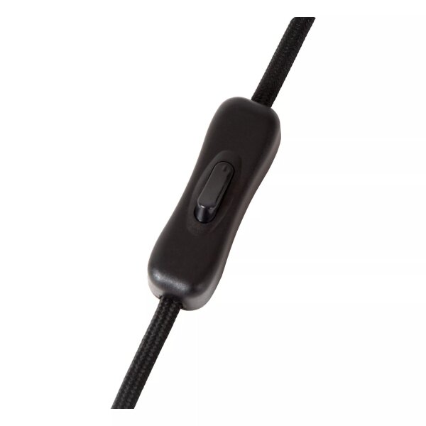Tischlampe Rattan Metall Schwarz 51,5 cm E14 gemütlich