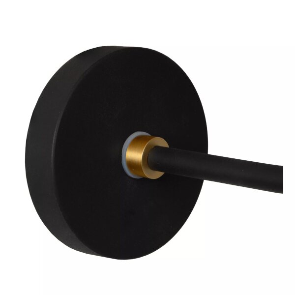 Wandleuchte Glas Schwarz Gold Weiß IP44 G9 blendarm