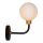 Wandleuchte Glas Schwarz Gold Weiß IP44 G9 blendarm