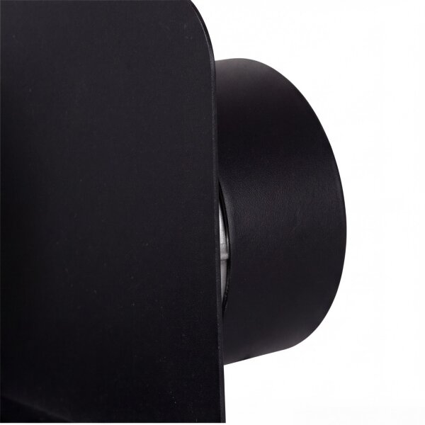 Wandlampe G9 Glas Kugelschirm Schwarz B:24 cm blendarm