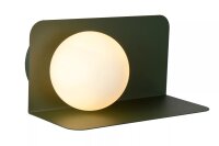 Wandlampe Glasschirm blendarm Grün Weiß G9...