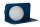 Wandlampe Glasschirm blendarm Blau Weiß G9 H:12 cm