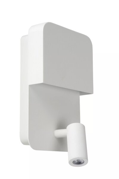 LED Wandleuchte Weiß Spot 5 W 3000 K Schalter USB