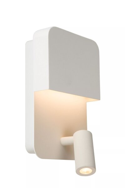 LED Wandleuchte Weiß Spot 5 W 3000 K Schalter USB