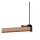 LED Hängelampe Kaffeebraun dimmbar 150 cm 2700-4000 K
