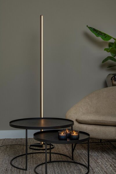 LED Stehlampe Kaffeebraun dimmbar 155 cm 2700-4000 K