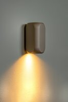 Runde Deckenlampe Aluminium Kaffeebraun H:10,3 cm GU10