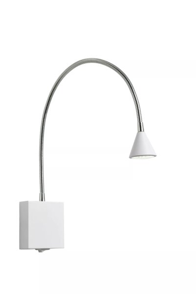 LED Wandlampe Weiß Chrom verstellbar 4000 K Schalter