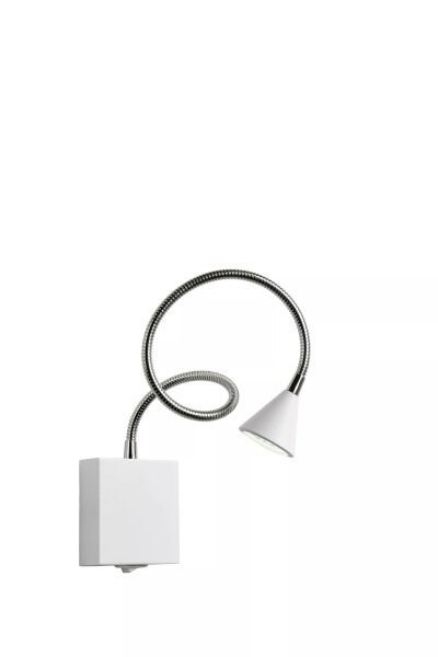 LED Wandlampe Weiß Chrom verstellbar 4000 K Schalter