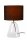 Tischlampe Glas Stoff Schwarz 36,5 cm E27 flexibel