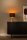 Tischlampe Glas Stoff Schwarz 36,5 cm E27 flexibel