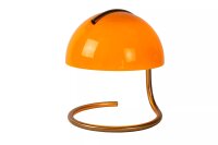 Tischleuchte Metall Glas Gold Orange 25 cm E27 blendarm