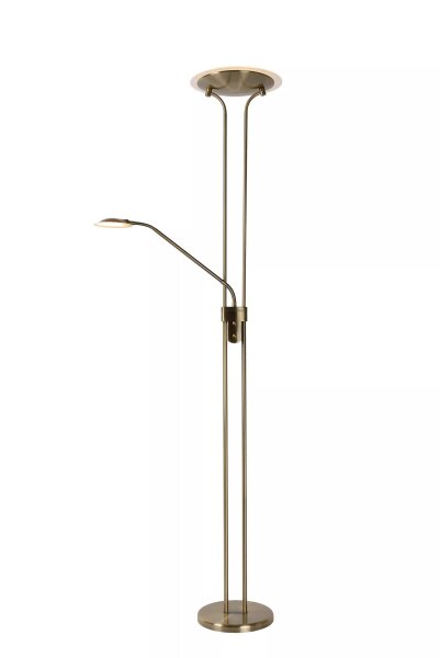LED Deckenfluter Metall Bronze 180 cm Leselicht 3000 K