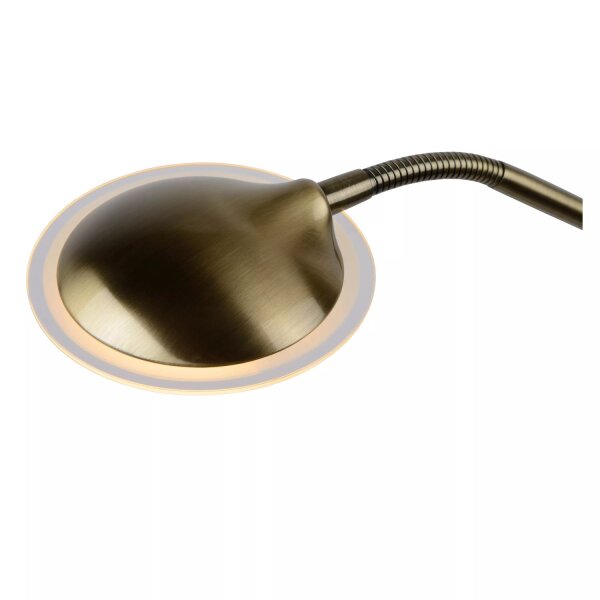 LED Deckenfluter Metall Bronze 180 cm Leselicht 3000 K