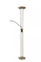 LED Deckenfluter Metall Bronze 180 cm Leselicht 3000 K