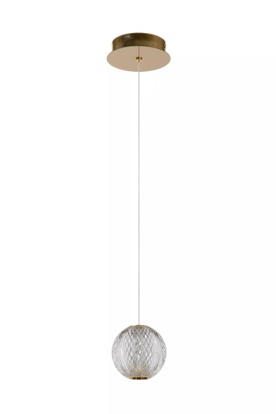 LED Pendelleuchte Vintage Metall Gold Ø14 cm 6 W 2700 K