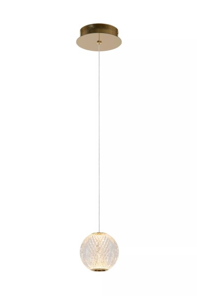 LED Pendelleuchte Vintage Metall Gold Ø14 cm 6 W 2700 K