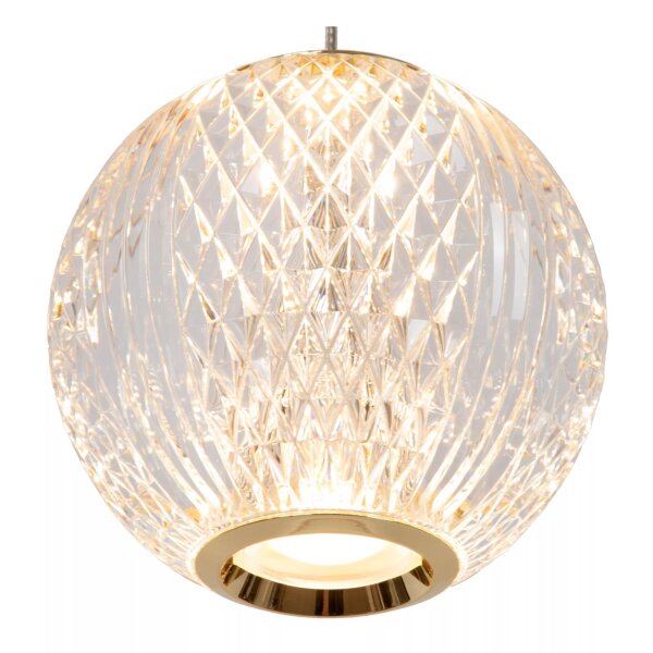 LED Pendelleuchte Vintage Metall Gold Ø14 cm 6 W 2700 K