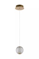 LED Pendelleuchte Vintage Metall Gold &Oslash;14 cm 6 W...
