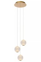 LED Pendelleuchte Vintage Metall Gold B:25 cm 2700 K