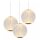 LED Pendelleuchte Vintage Metall Gold B:25 cm 2700 K