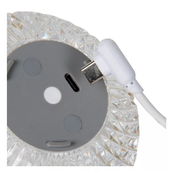 LED Akku Tischlampe dimmbar Gold 8,7 cm 3 h 2700 K