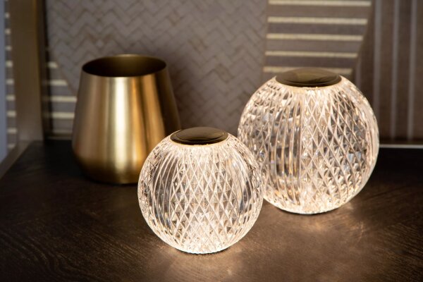 LED Akku Tischlampe dimmbar Gold 8,7 cm 3 h 2700 K