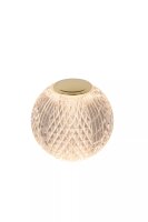 LED Akku Tischlampe dimmbar Gold 8,7 cm 3 h 3000 K