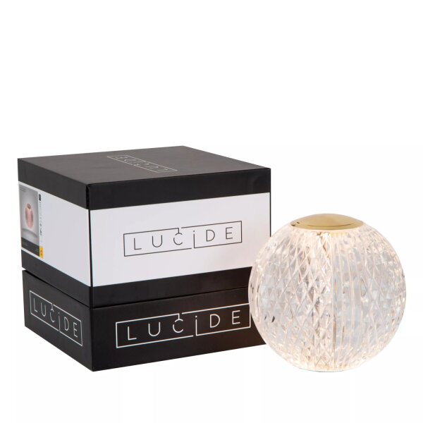 LED Akku Tischlampe dimmbar Gold 10,5 cm 3 h 3000 K
