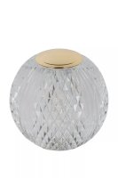 LED Akku Tischlampe dimmbar Gold 10,5 cm 3 h 3000 K