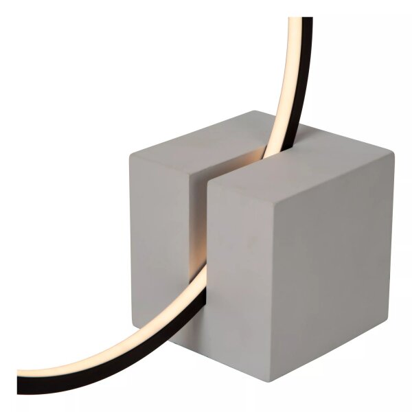 LED Tischlampe dimmbar Grau Schwarz 32 cm 3000 K 6 W