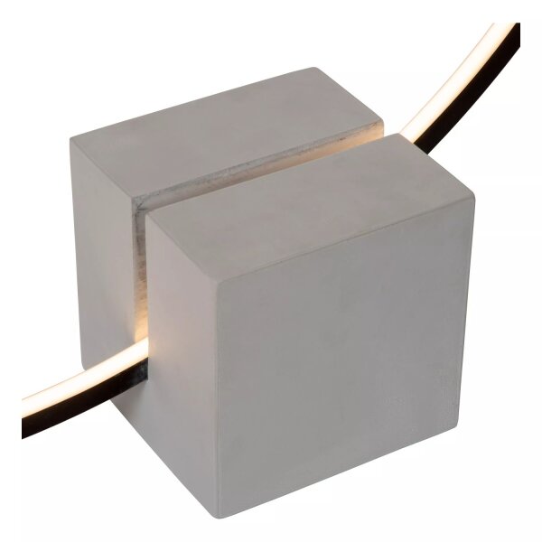 LED Tischlampe dimmbar Grau Schwarz 83 cm 3000 K