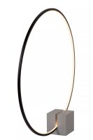 LED Tischlampe dimmbar Grau Schwarz 83 cm 3000 K