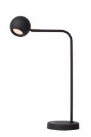LED Akku Tischlampe Schwarz flexibel 49 cm 8 h 2700 K